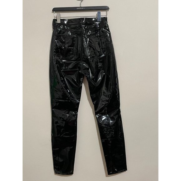 rag & bone Black Patent Leather Pants - Picture 2 of 5